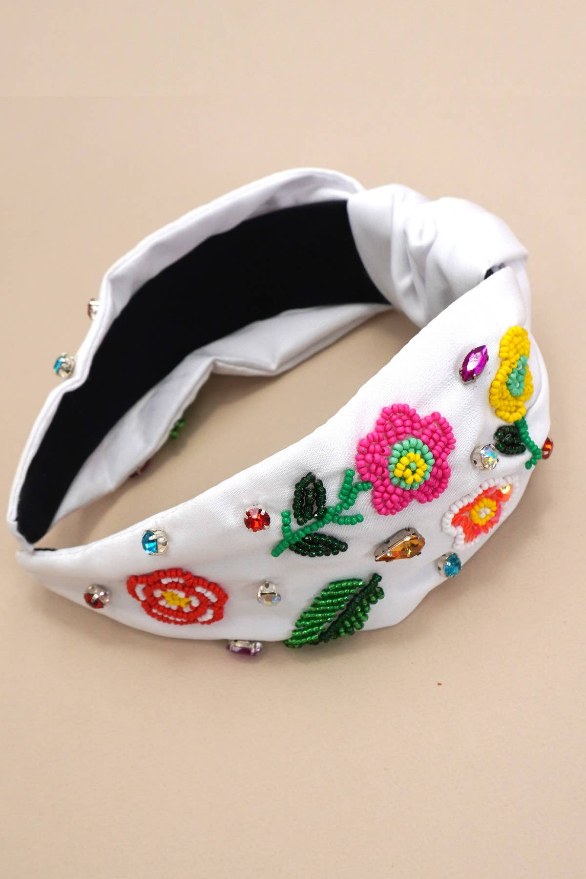 Spring Flower Sead Bead Headband