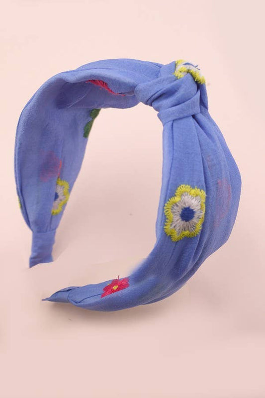 Colorful Floral Knotted Headband
