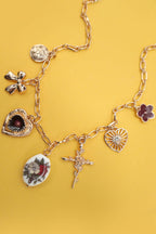 HEARTS & FLOWERS CHARM NECKLACE