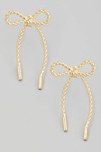 Twisted Bow Tie Earrings