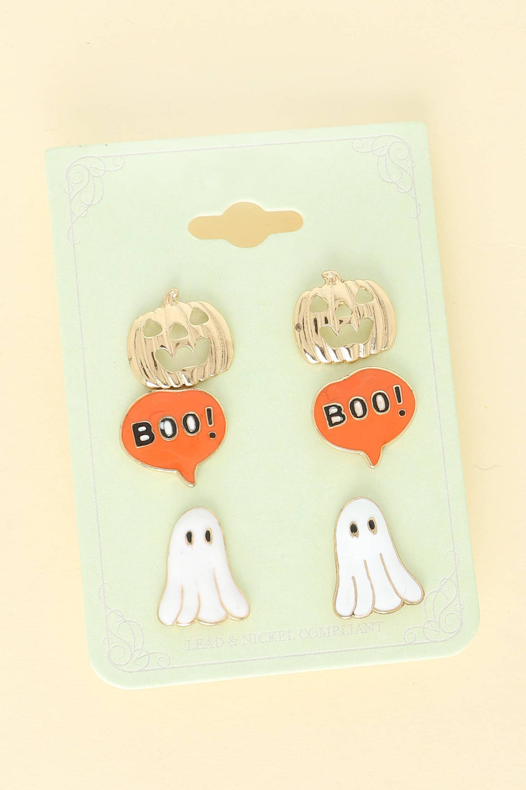 3 Pack Halloween Post Earrings