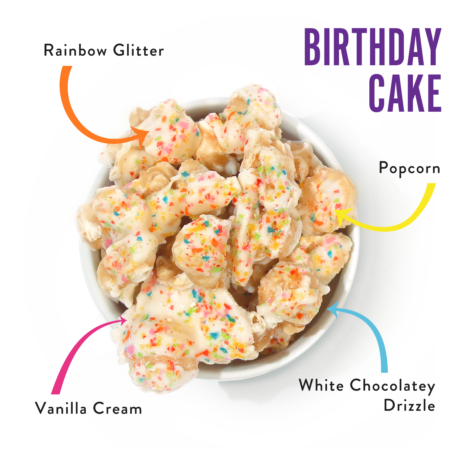Birthday Cake | Caramel Popcorn