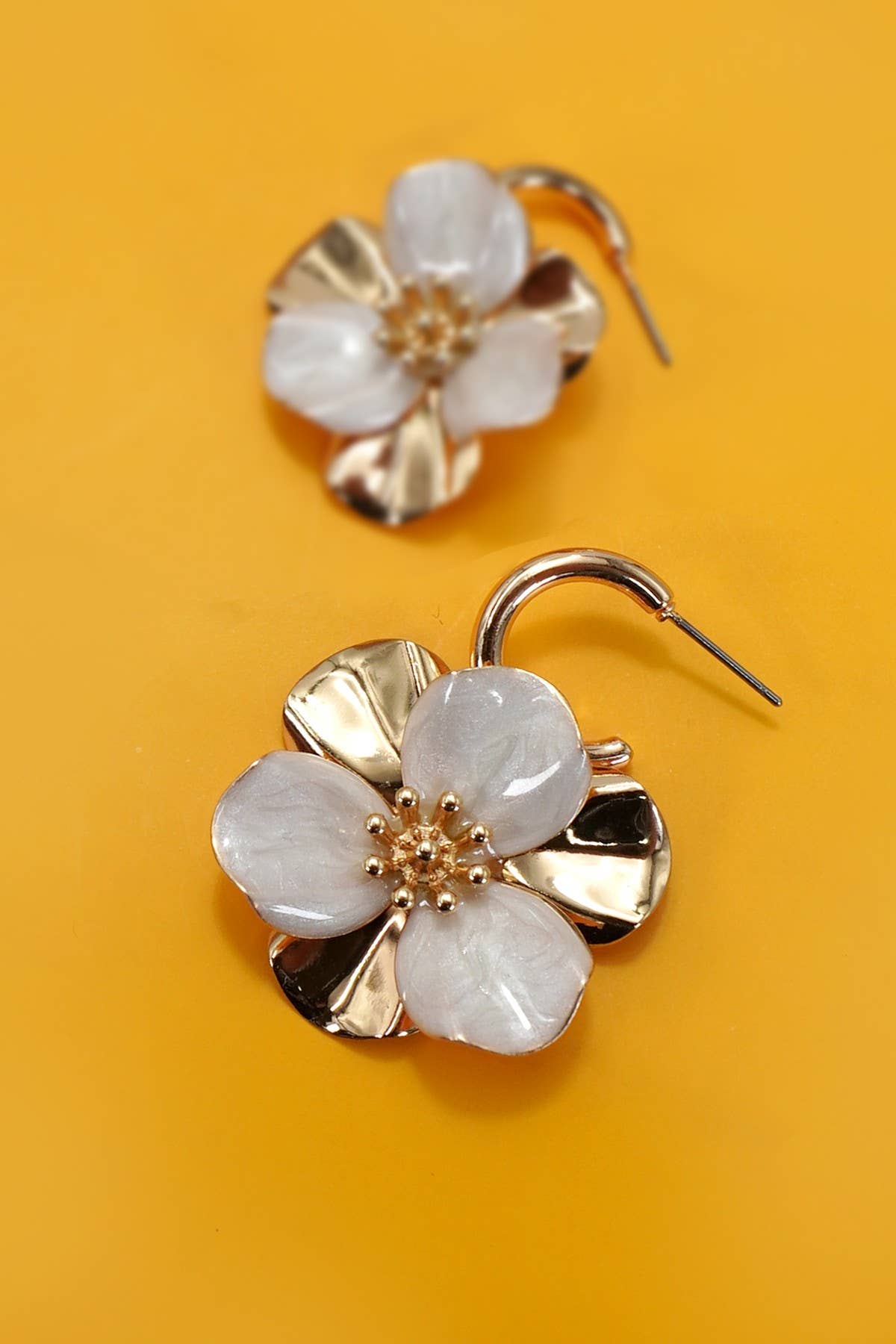 Vintage Flower Drop Earrings