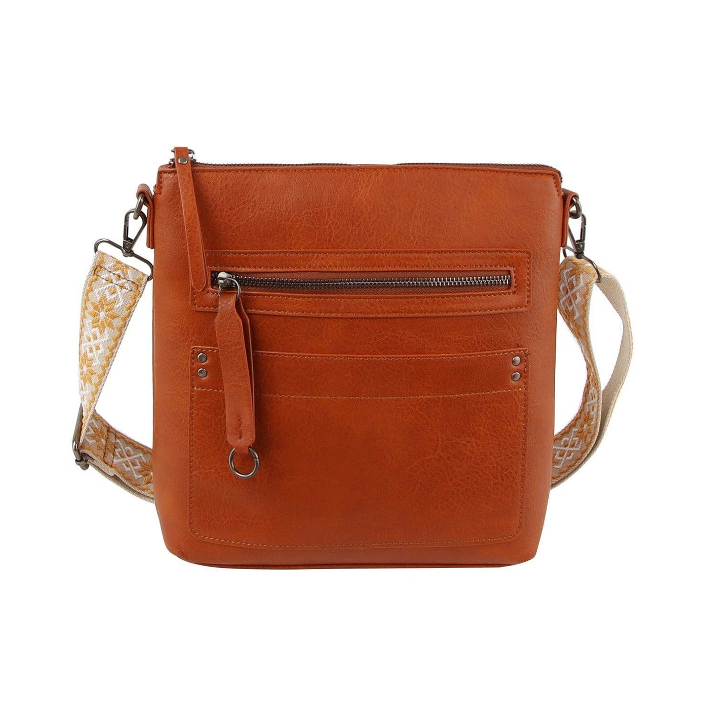 Daily Crossbody Bag with Front Zip Pocket