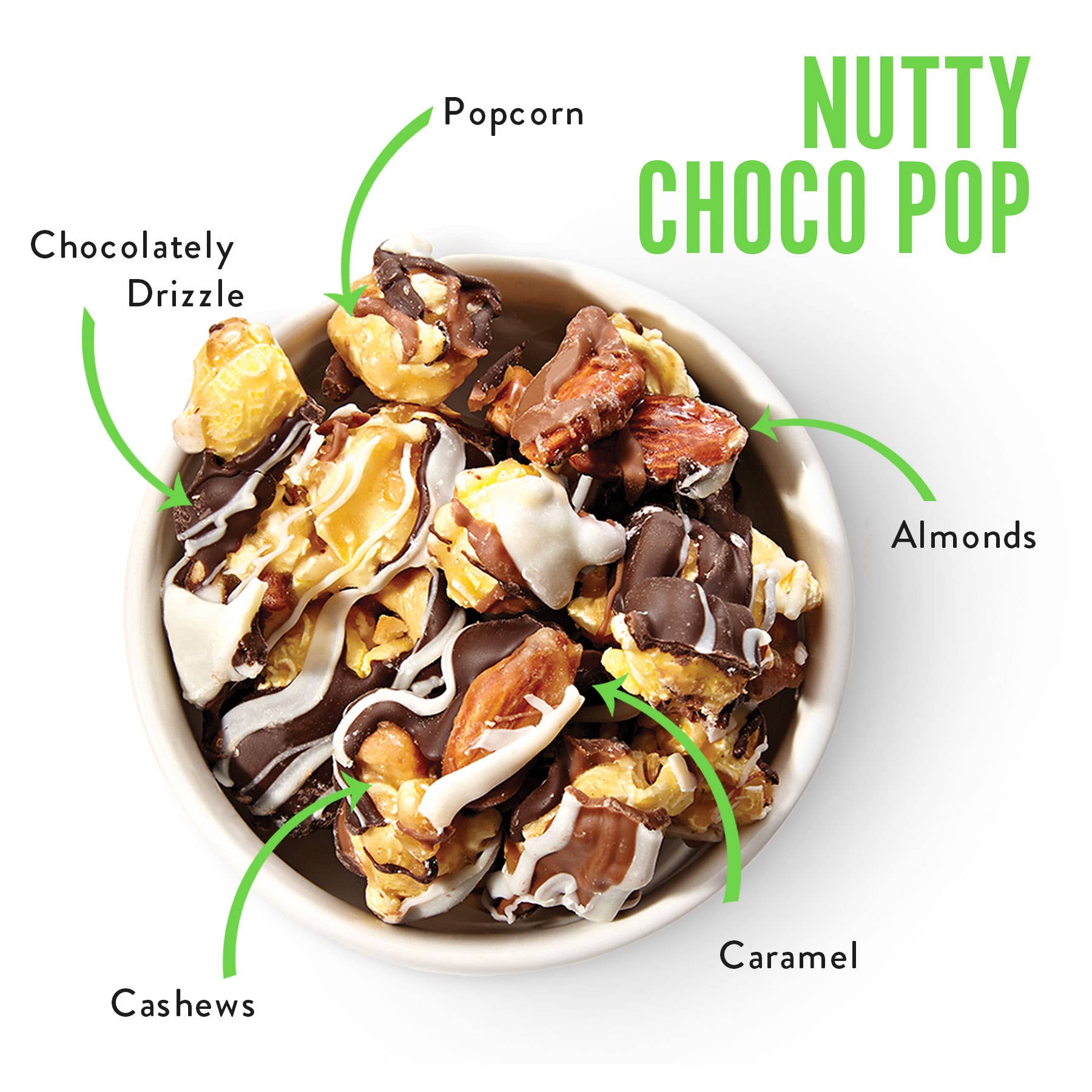 Nutty Choco Pop | Caramel Corn Chocolate Popcorn
