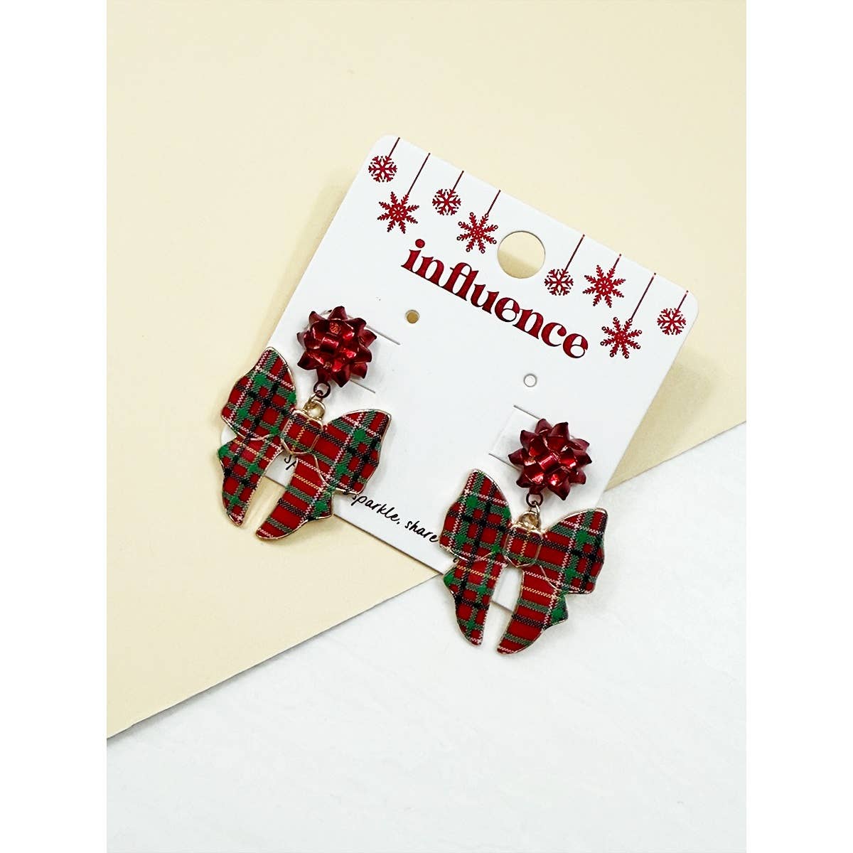 Christmas Bow Earrings