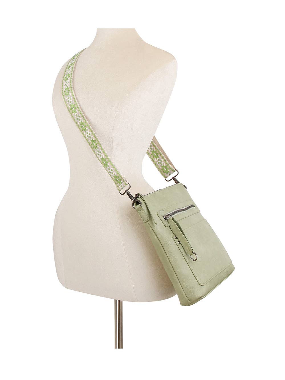 Daily Crossbody Bag with Front Zip Pocket