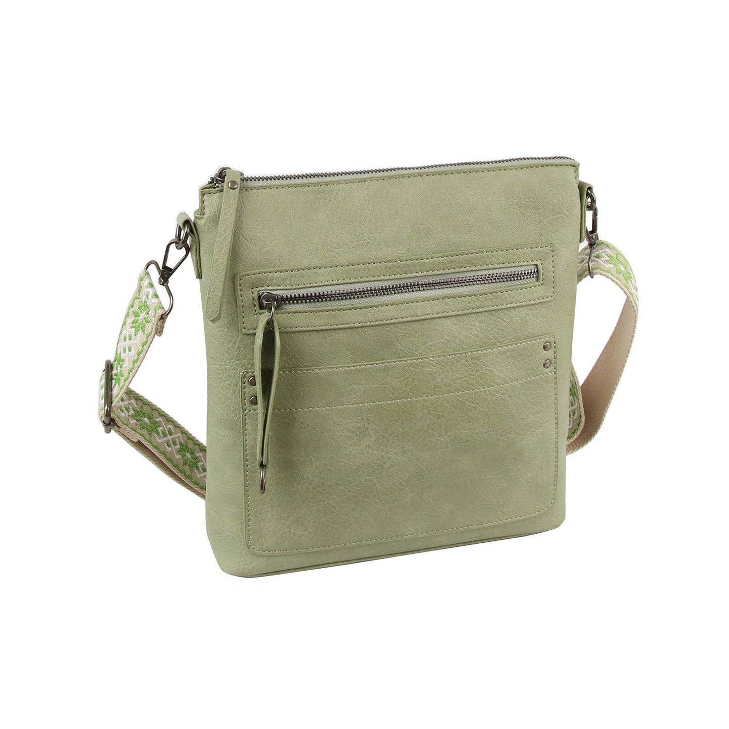 Daily Crossbody Bag with Front Zip Pocket
