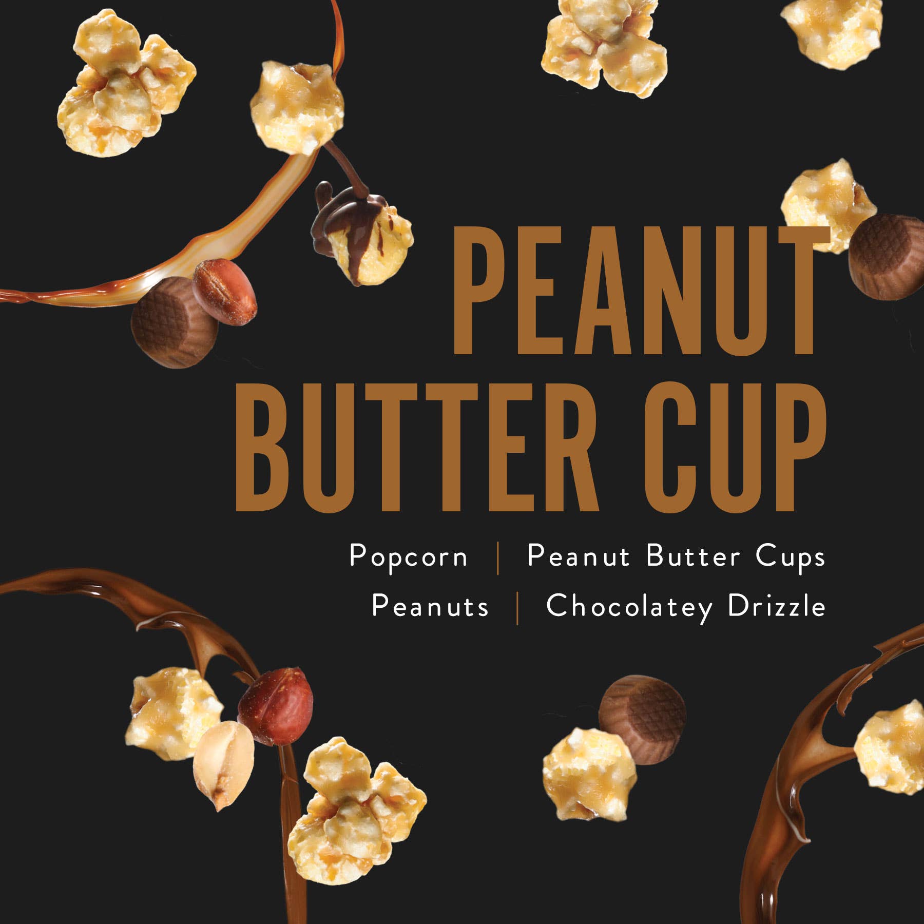 Peanut Butter Cup | Caramel Corn Chocolate Popcorn