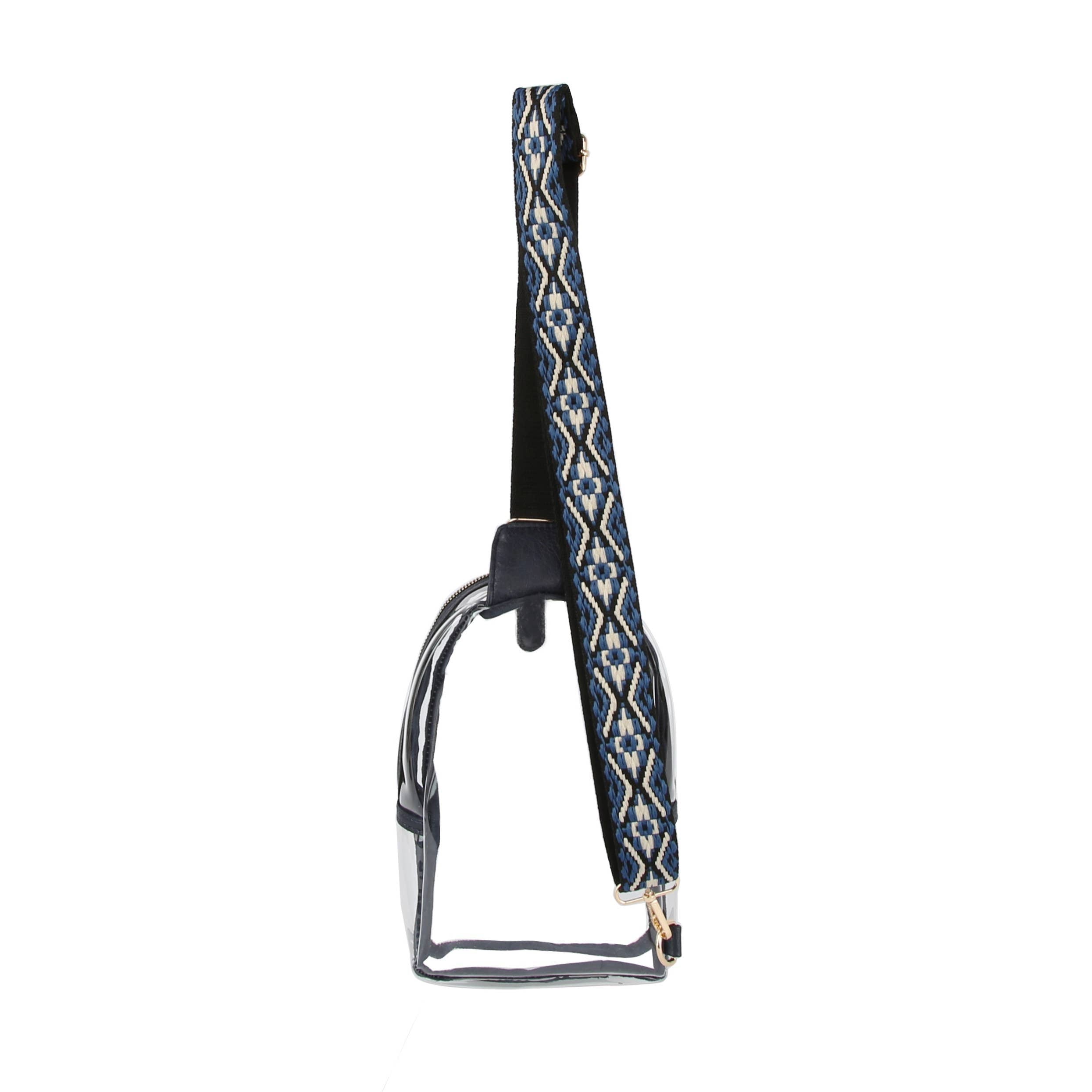 Transparent Sling Bag with Guitar Strap