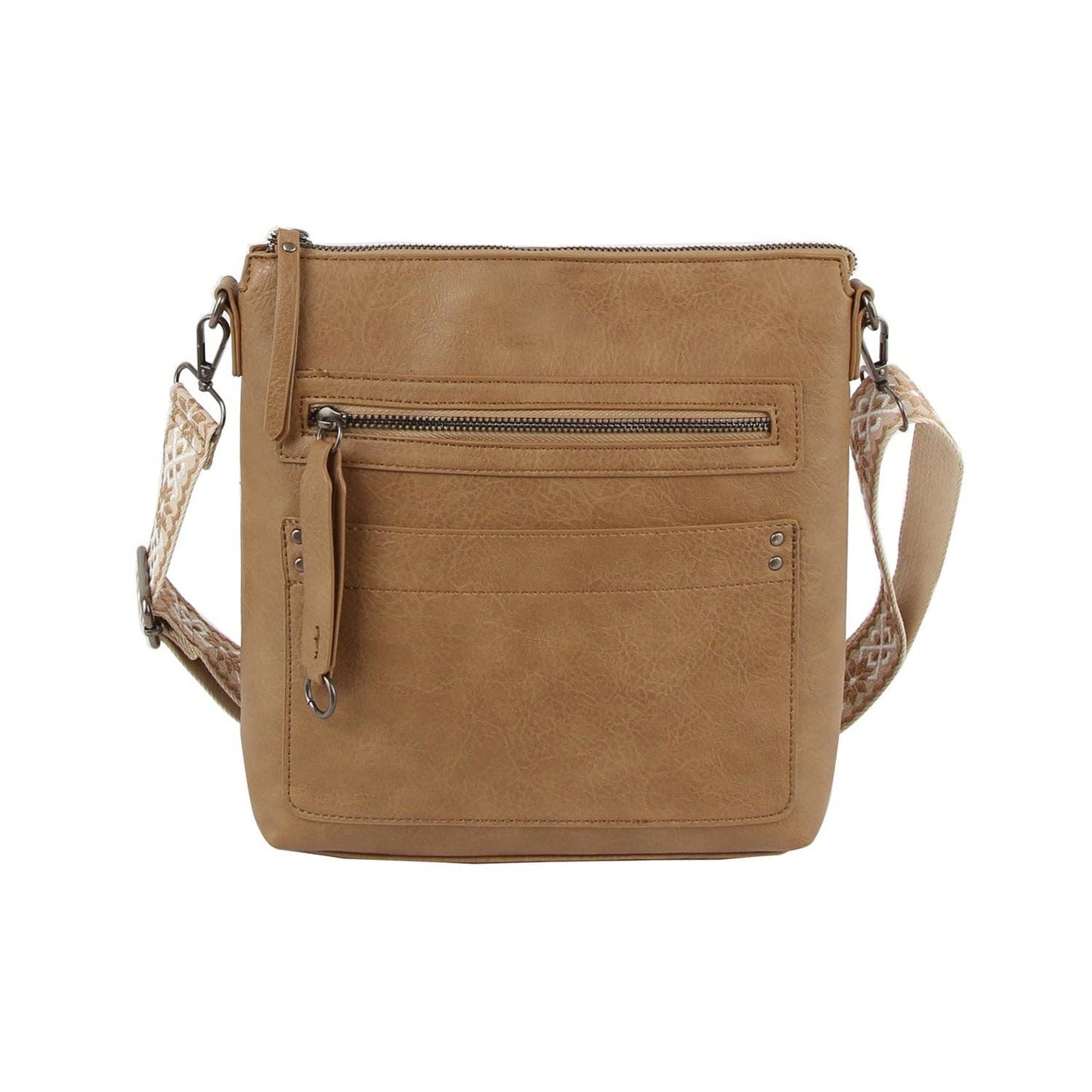 Daily Crossbody Bag with Front Zip Pocket
