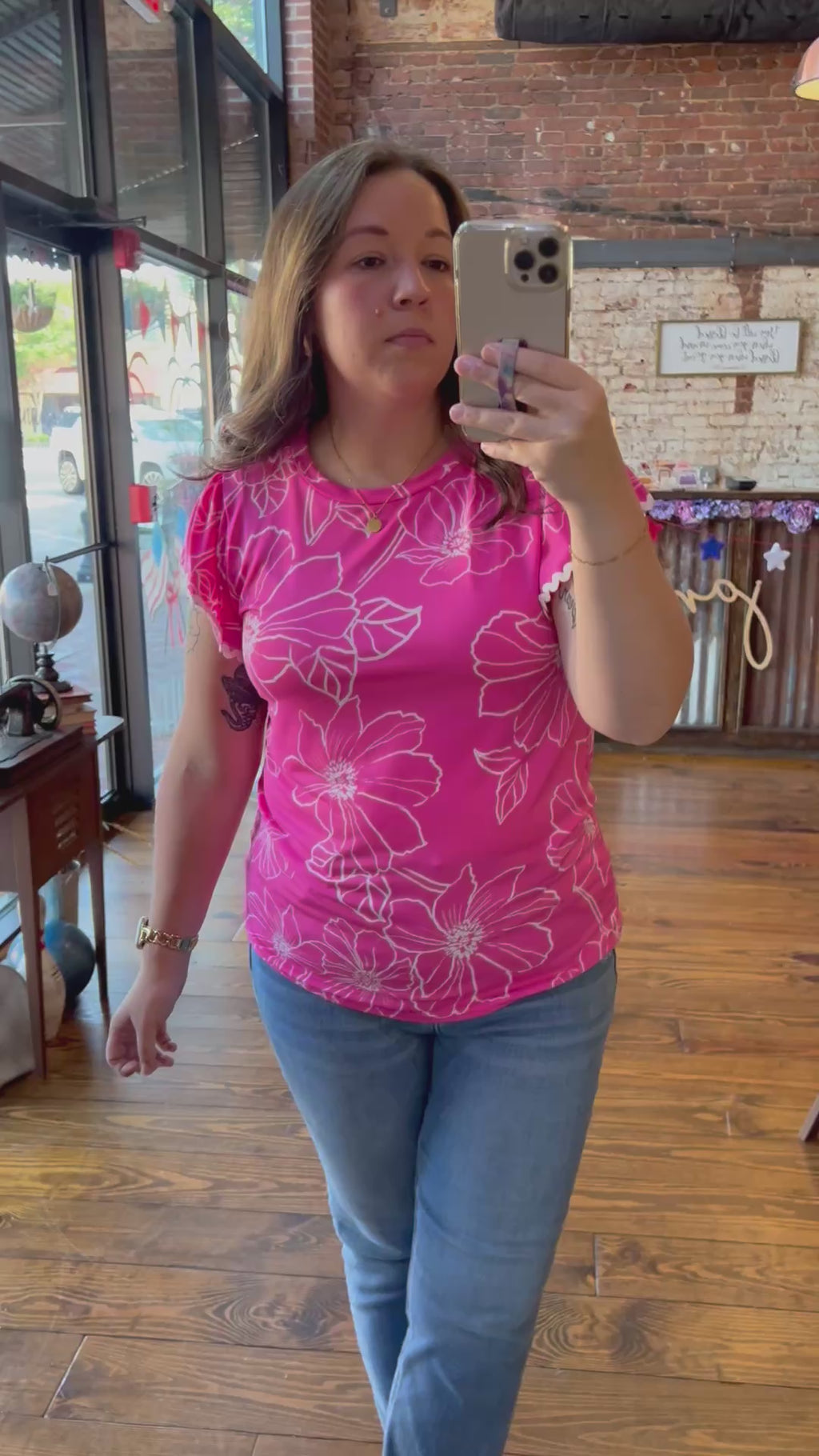 Raspberry Bloom Top