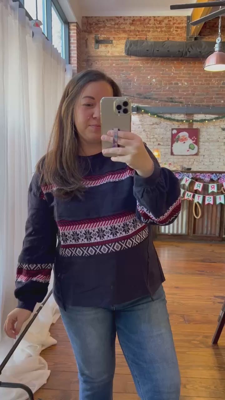 The Alpine Cheer Pullover Sweater Top