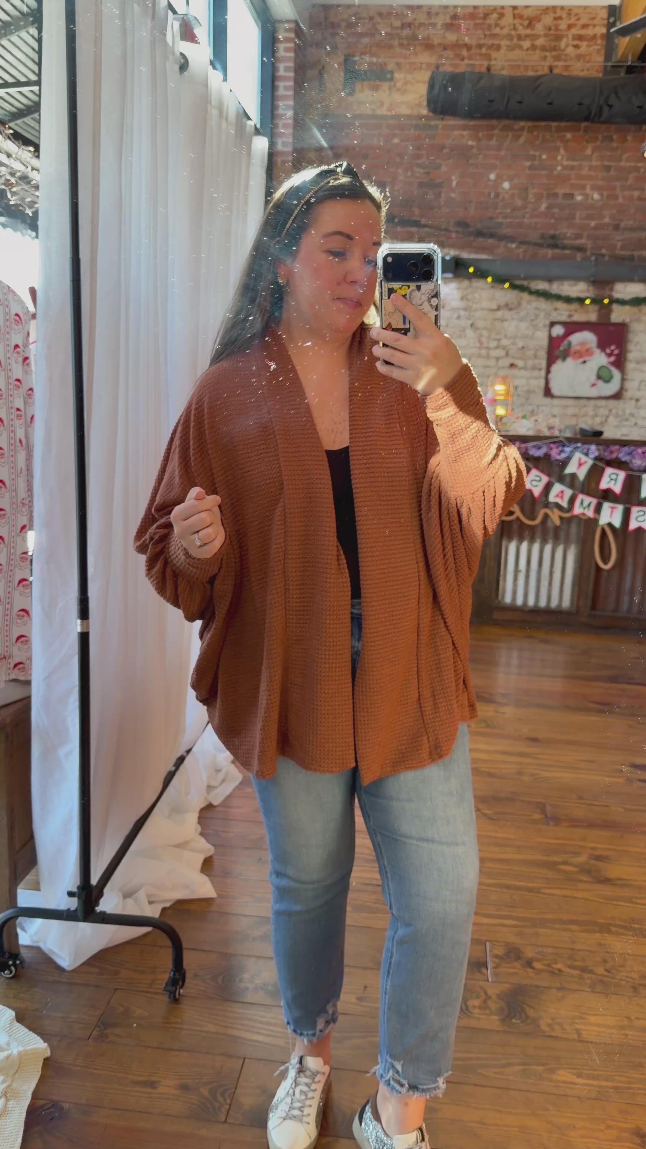 The Harvest Waffle Cardigan