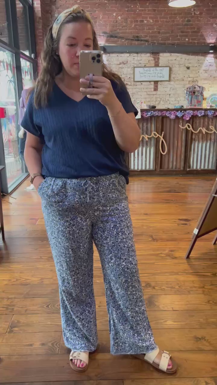 First Bell Floral Pants