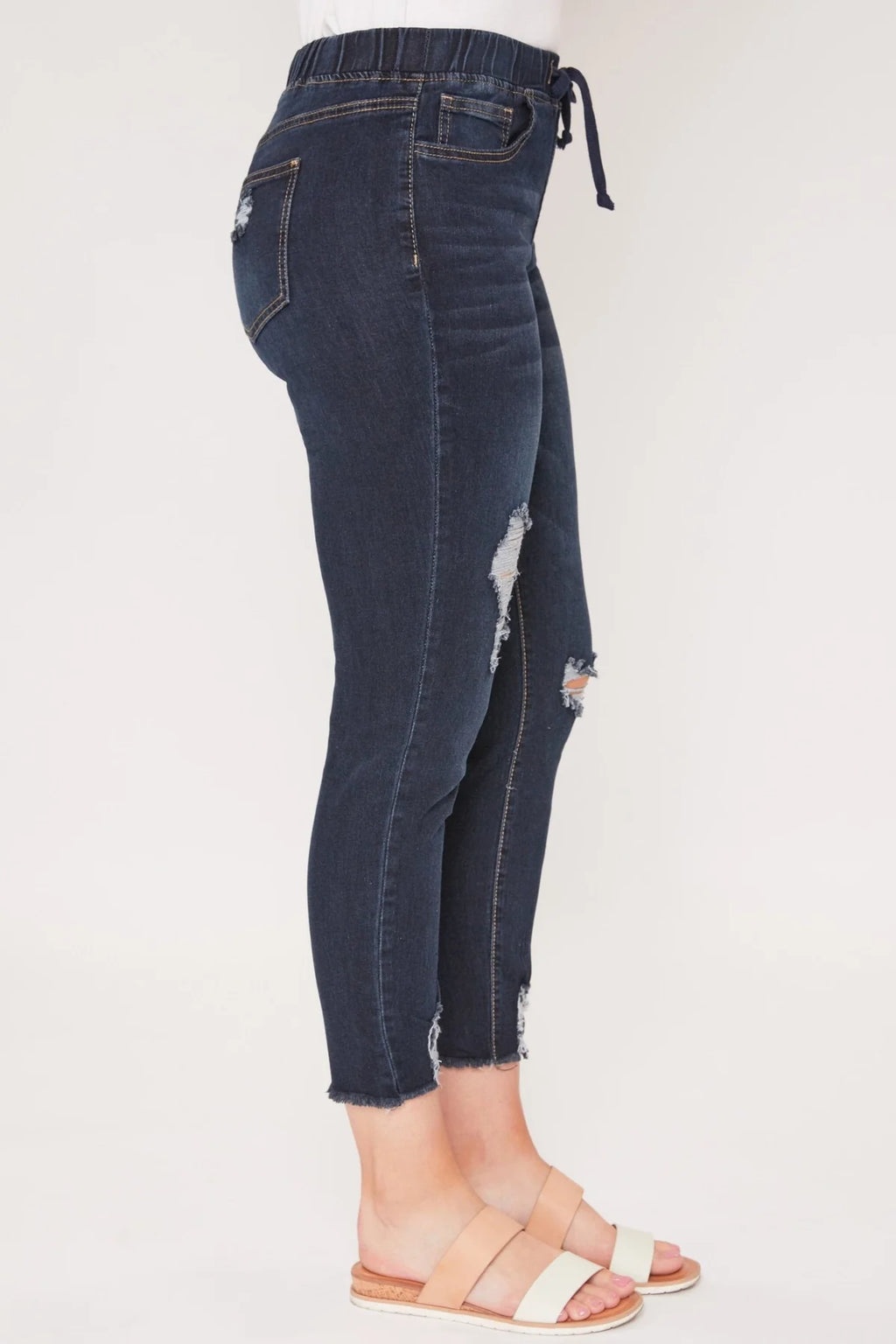 Missy Dark Wash High Rise Joggers