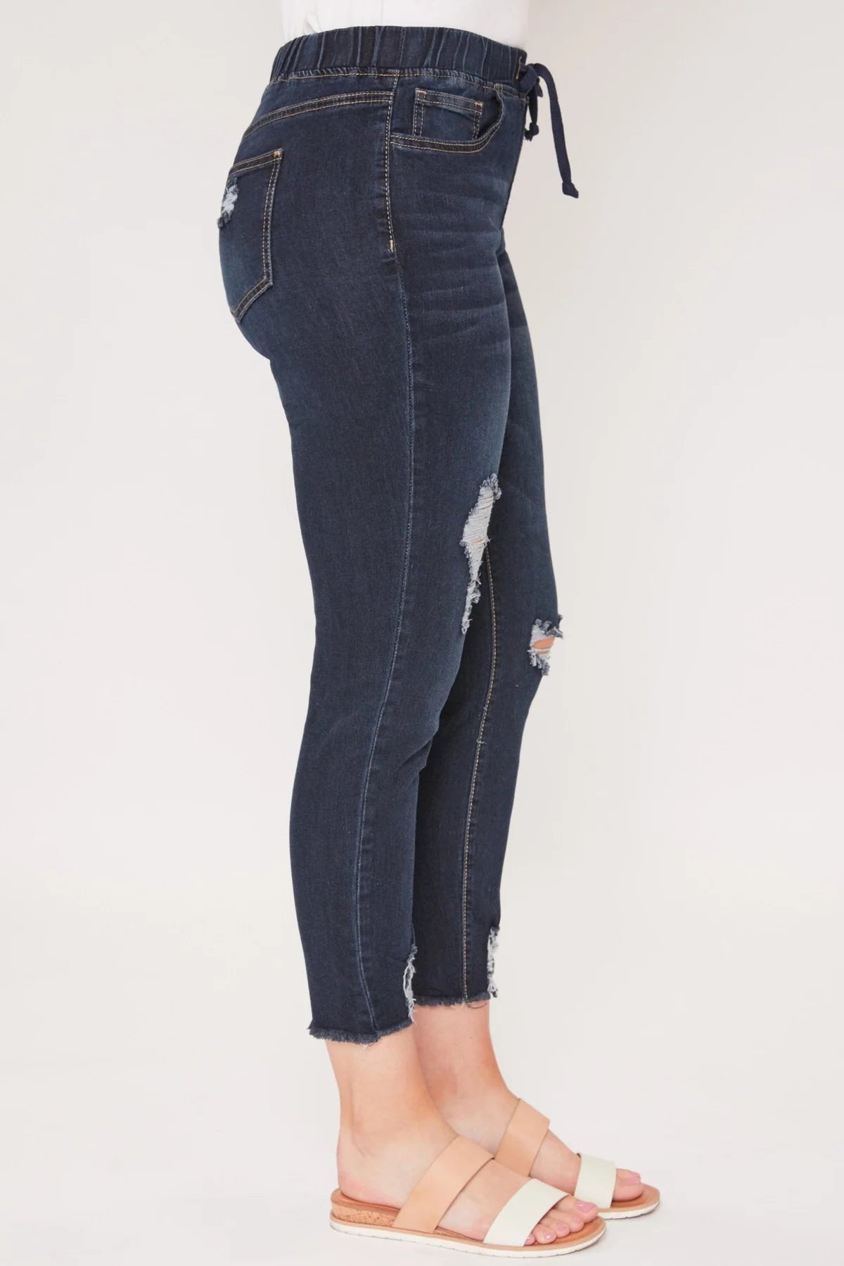 Missy Dark Wash High Rise Joggers