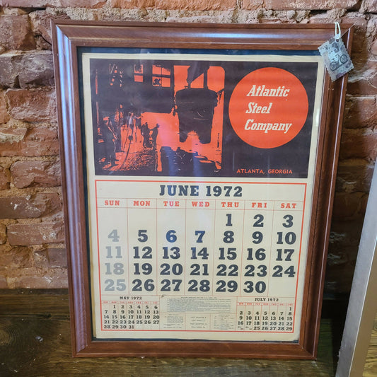 Atlantic Steel Framed Calendar (21x26)