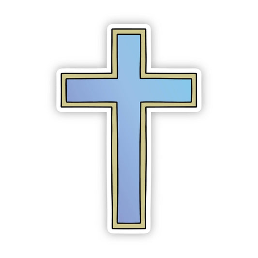 Blue Cross Sticker