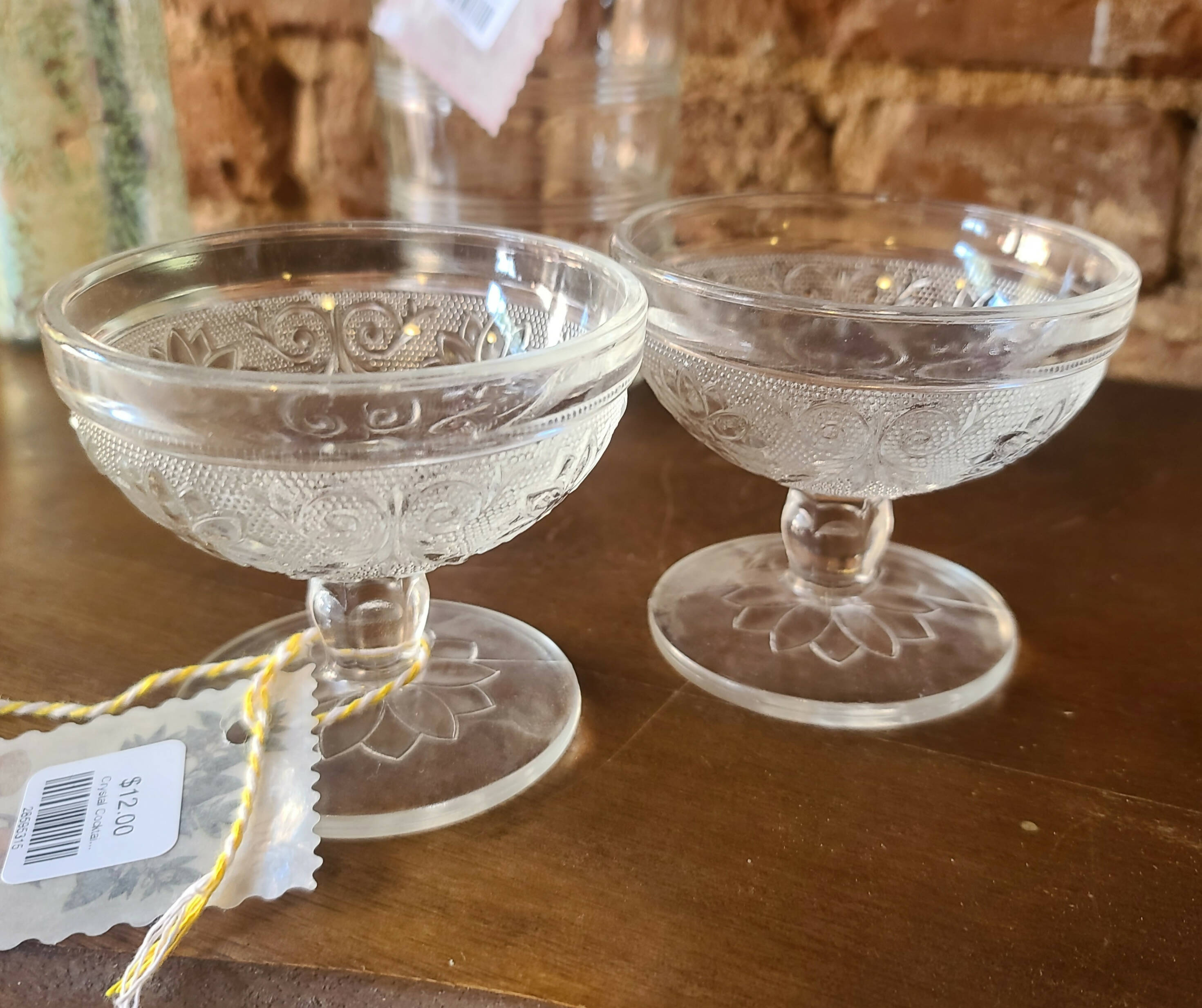 Crystal Cocktail Glasses - 2 Pieces