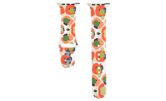 Multi Color Leopard Silicone Printed Band for Apple Watch